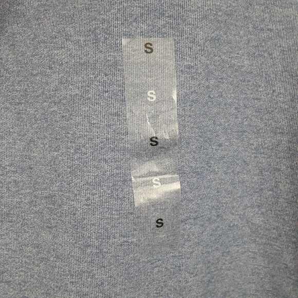 NWT Alfani Adult Mens Small Blue Heather 1/4 Zip Long Sleeve Sweater - Picture 4 of 8